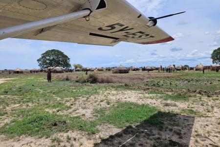 MAF Plane on the ground at Bichibich Airstrip 
