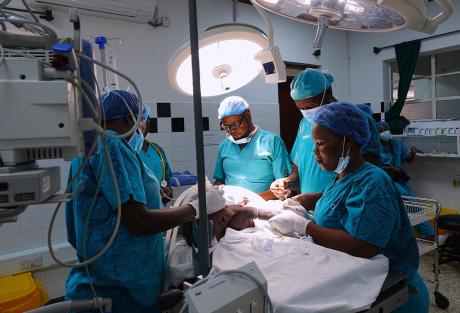 Surgery at CURE Children's Hospital of Uganda 