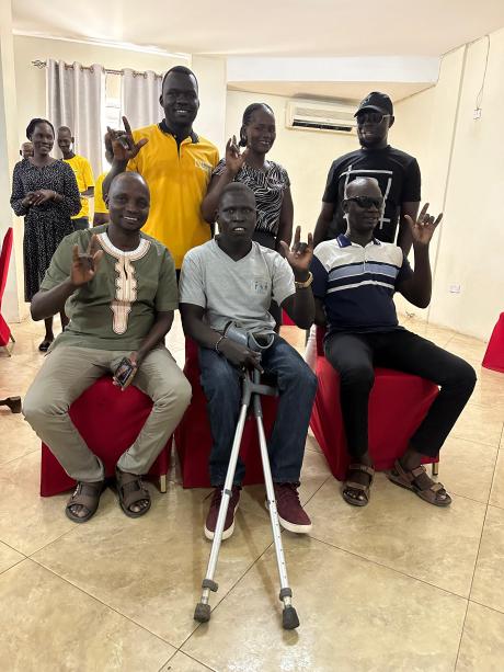 Seated left to right: Kachinga Peter, Seme Lado Michael, Issa Khamis, standing Esther Kwahina