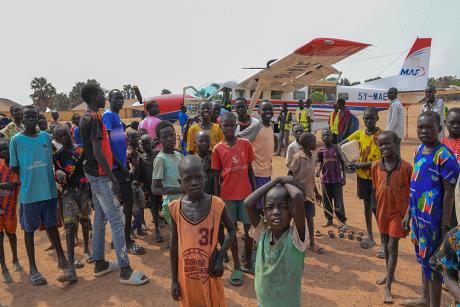 Plane at Tonj Airstrip